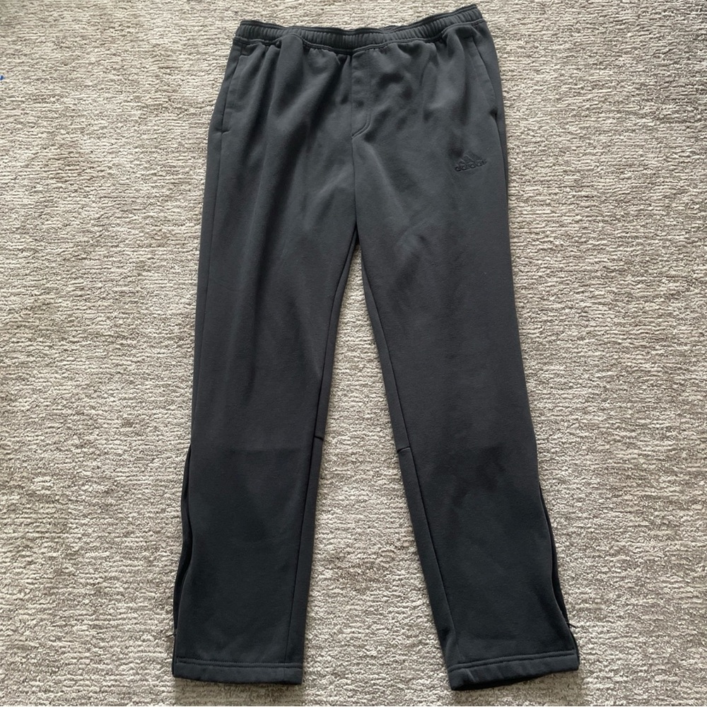 adidas Essentials Fleece Regular Tapered Pants Sweatpants Men’s Size XL Gray